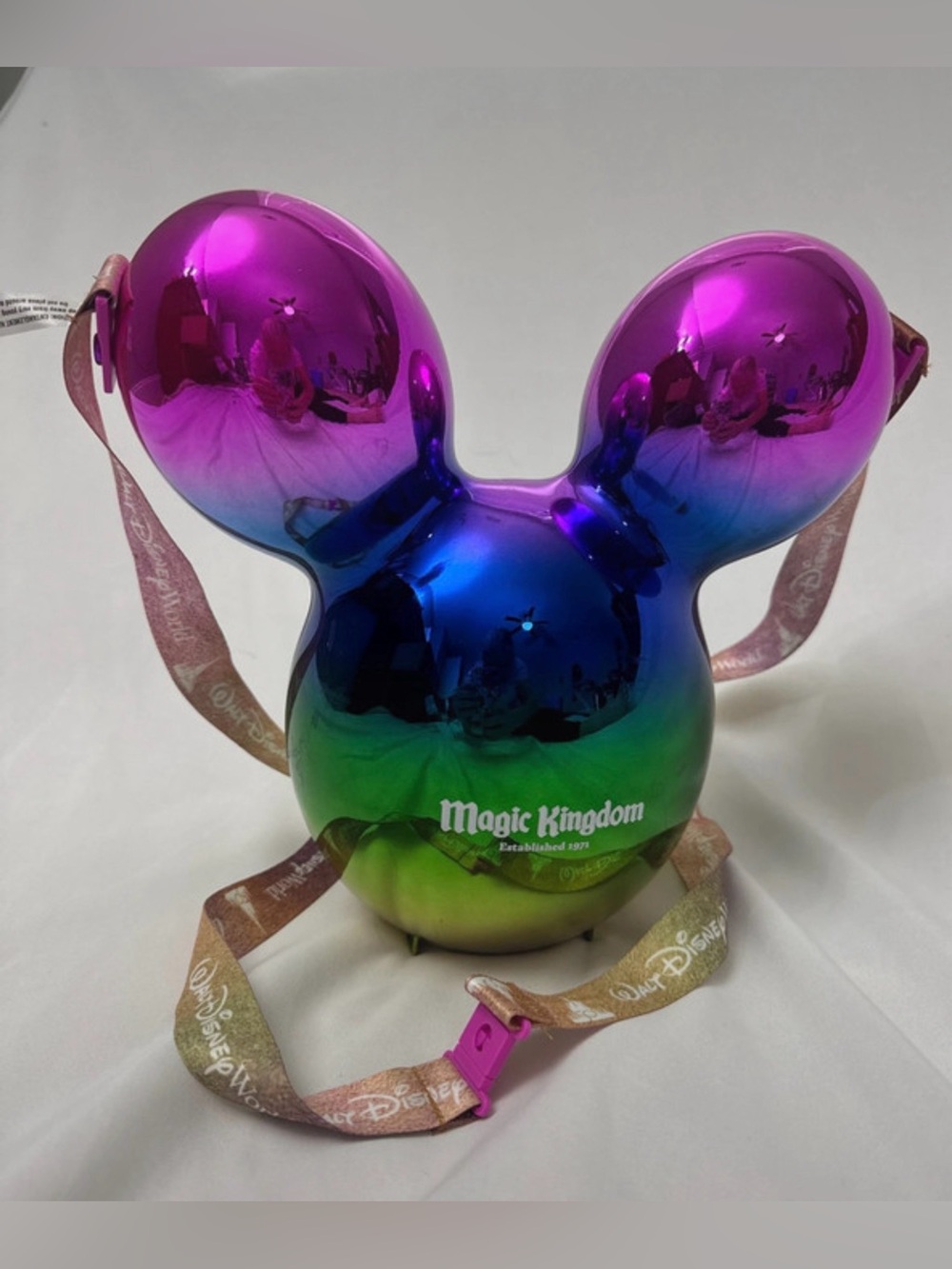 Magic Kingdom Rainbow Metallic 50th Mickey Balloon Popcorn Bucket
